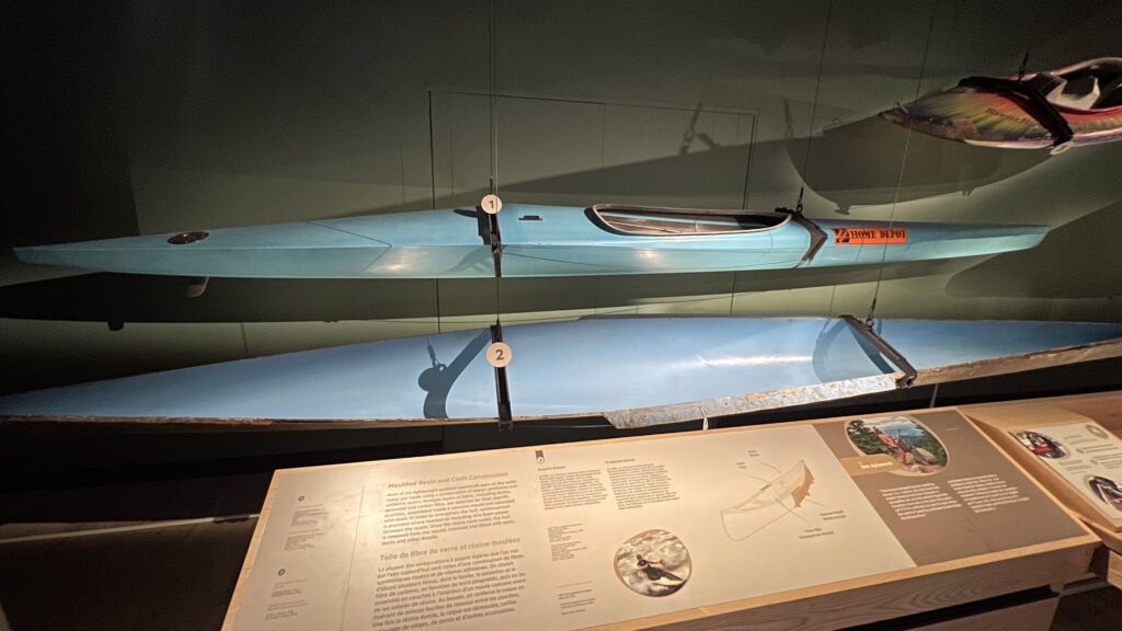 近代カヌーの展示